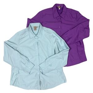 Duluth‎ Trading Action Button Up Shirt Ripstop Outdoor Mesh Cape UPF 50 XL Lot 2